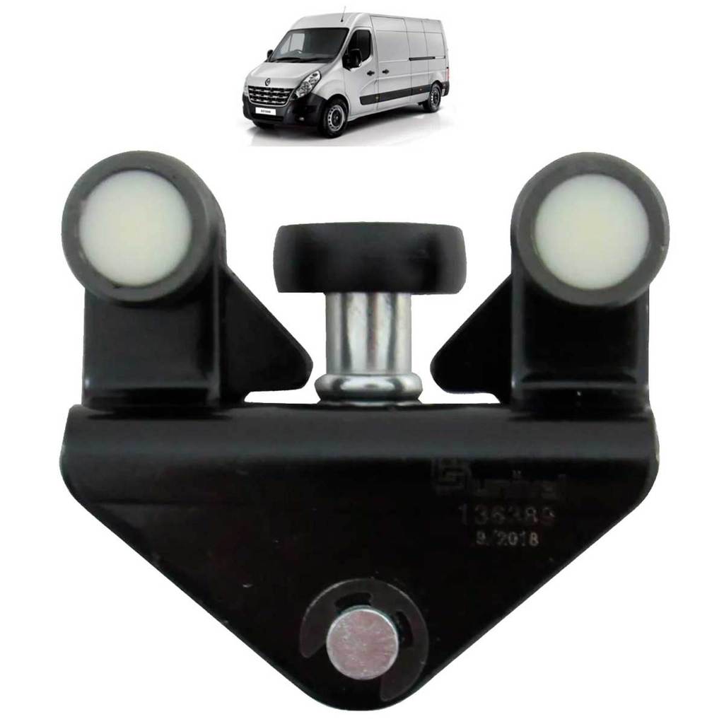 CARRETILHA GUIA CARRINHO INFERIOR SEM SUPORTE PORTA CORRER LATERAL RENAULT MASTER 2.3 16V 2014 A 2021 8200660913
