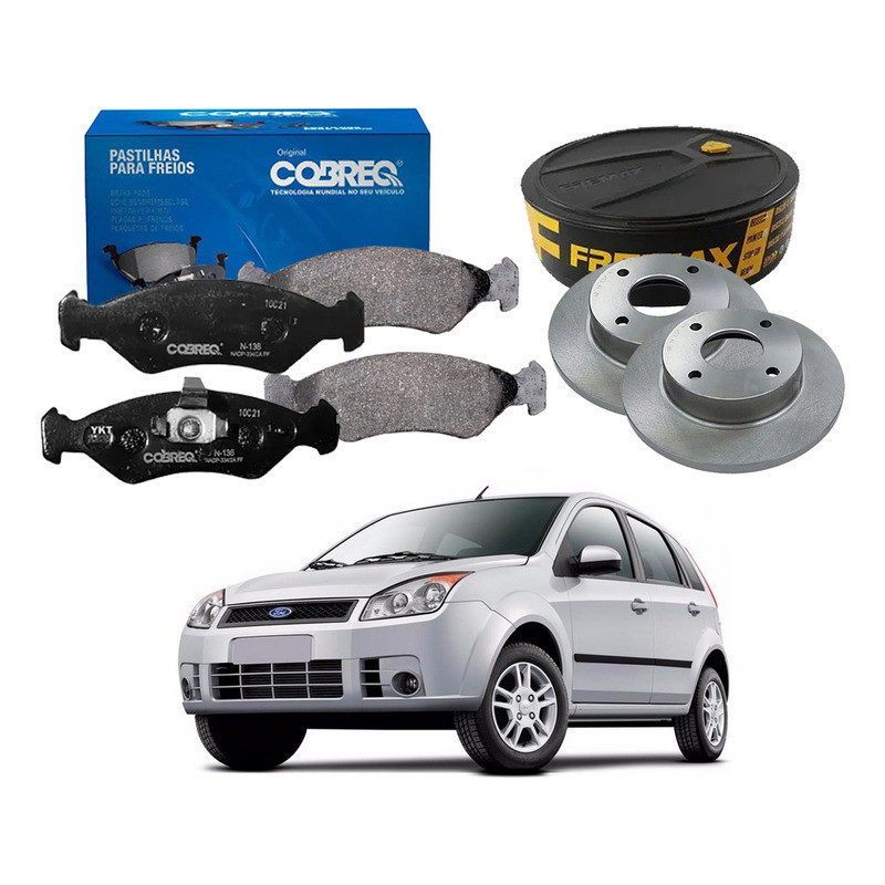 Disco Pastilha Freio Dianteiro Fiesta 1.0 2007 A 2009 em Oferta na Shopee