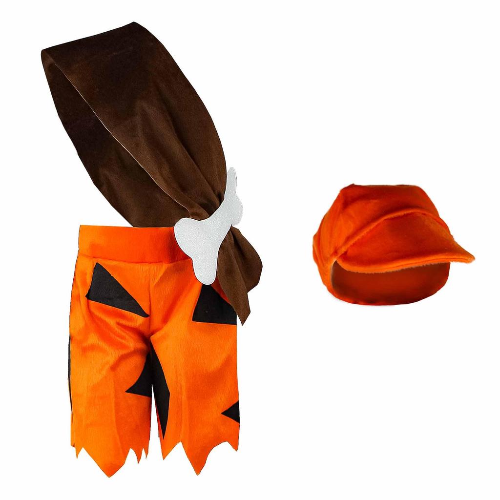 Fantasia Homem das Cavernas Infantil Masculino Com Chapéu em Oferta na Shopee