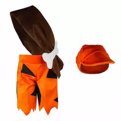 Fantasia Homem das Cavernas Infantil Masculino Com Chapéu