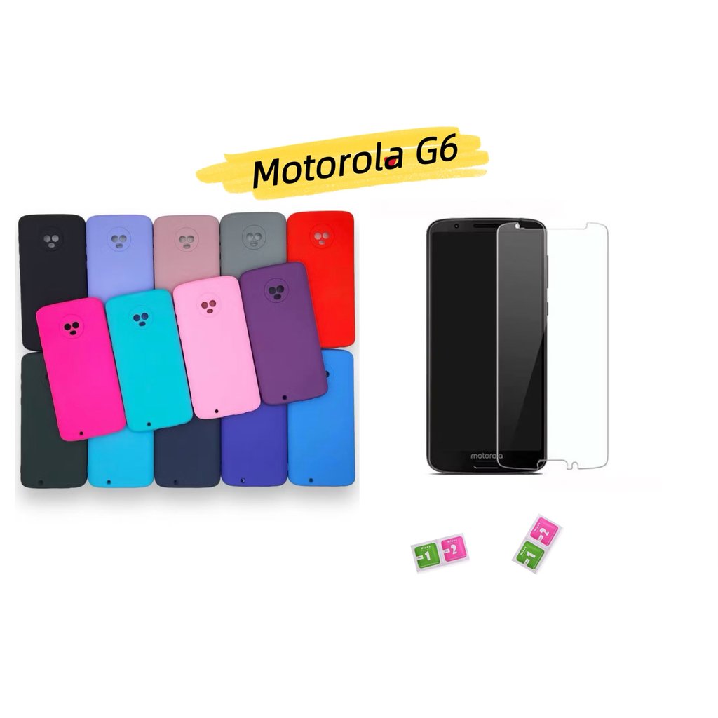 Capa Capinha Anti impacto Motorola G6 Antigo + Película De Vidro