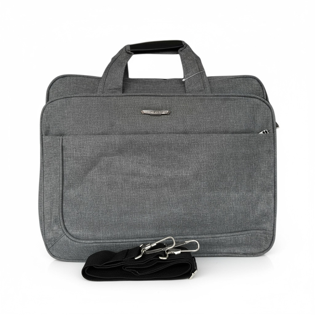 Bolsa Pasta Executiva para Notebook com Alça Transversal Grande em Nylon Feminina e Masculina
