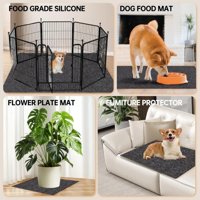 Ace Chewproof Dog Kennel Pad Resistente À Água PVC Backing Forros De Gaiola Para Animais De Estimação De Secagem Rápida