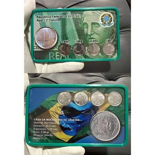 Estojo 1 Centavo 1994/1997 Flor De Cunho