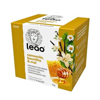 Chá Camomila, Mel & Baunilha 10 Sachês Leão em Oferta na Shopee