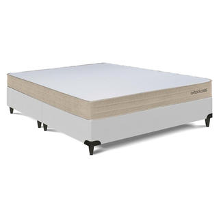 Cama Box e Colchão Poli D33 Ortoclass - Queen (158x198) em Oferta na Shopee