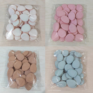20 Pçs Dedo Almofada Esponja Puff Conjunto Mini Tamanho Maquiagem Para Base Líquida Em Pó Creme Corretivo Aplicador