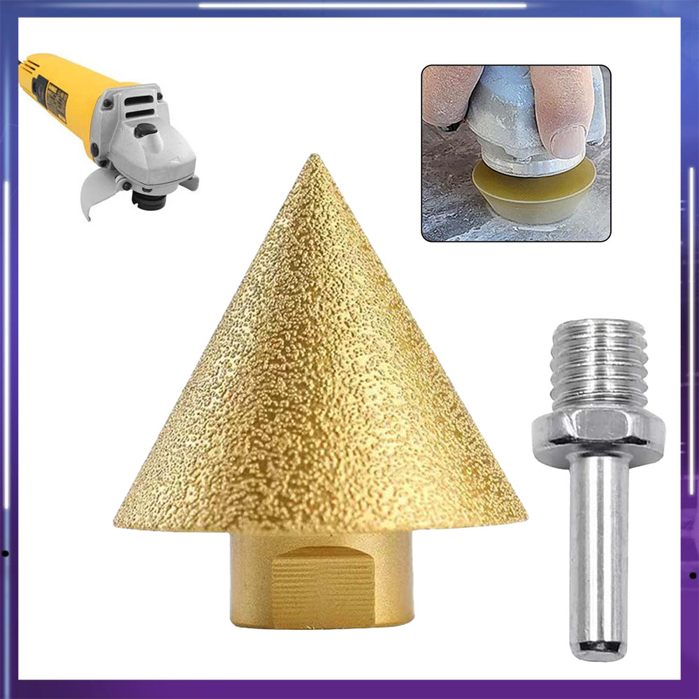 Broca de fresagem de diamante M14 Rosca 38/50mm Haste de conexão opcional Universal para telhas de concreto