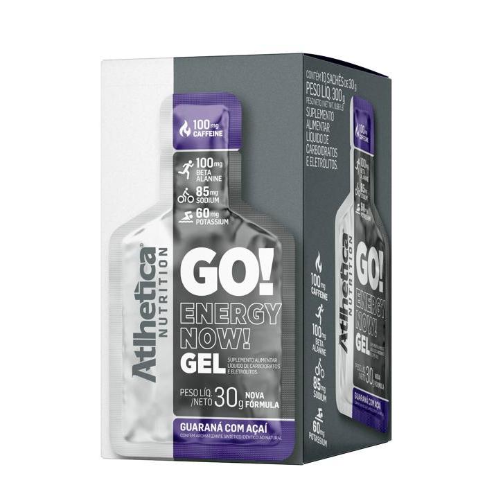 GO! Energy Now Gel (Display com 10 Sachês de 30g) Guaraná com Açaí em Oferta na Shopee