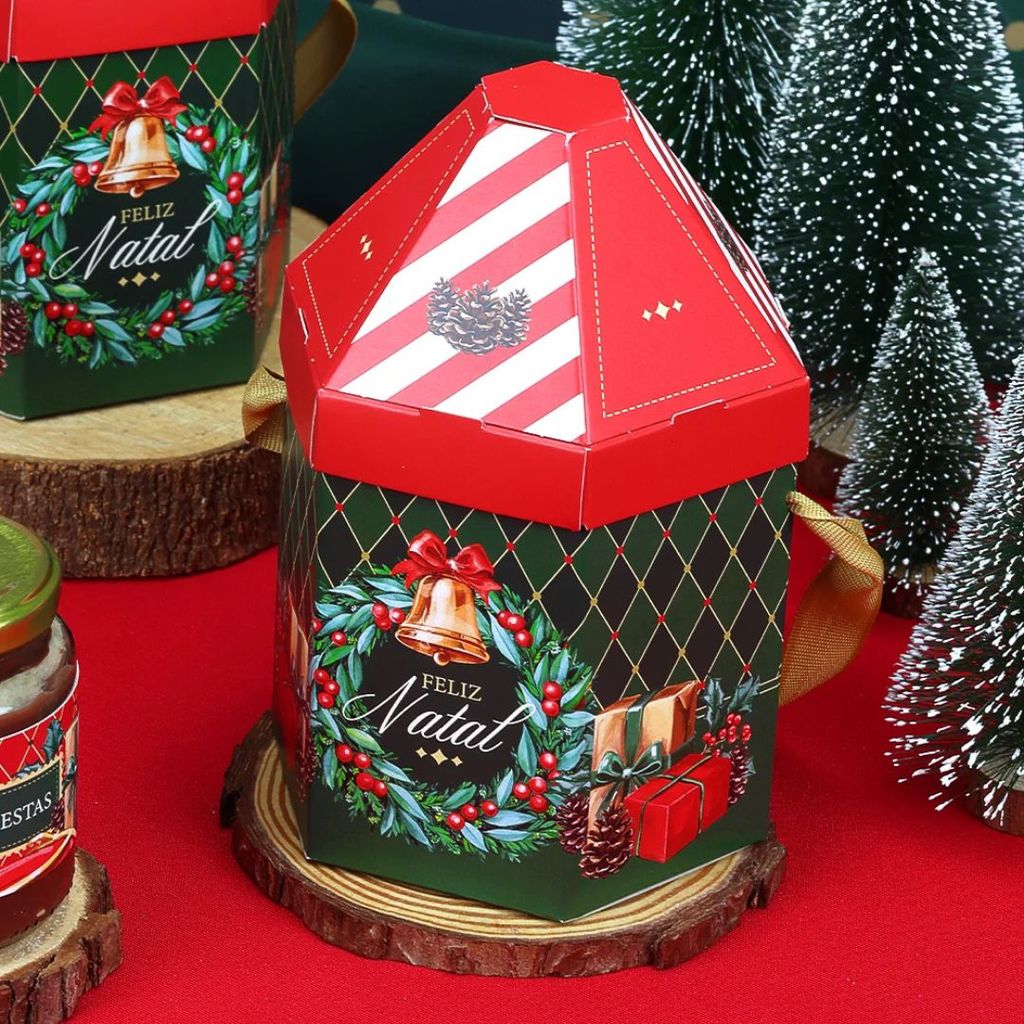 10 CASINHA PARA MINI PANETONE VINTAGE 5176 ( JANGO NATAL 2025 )