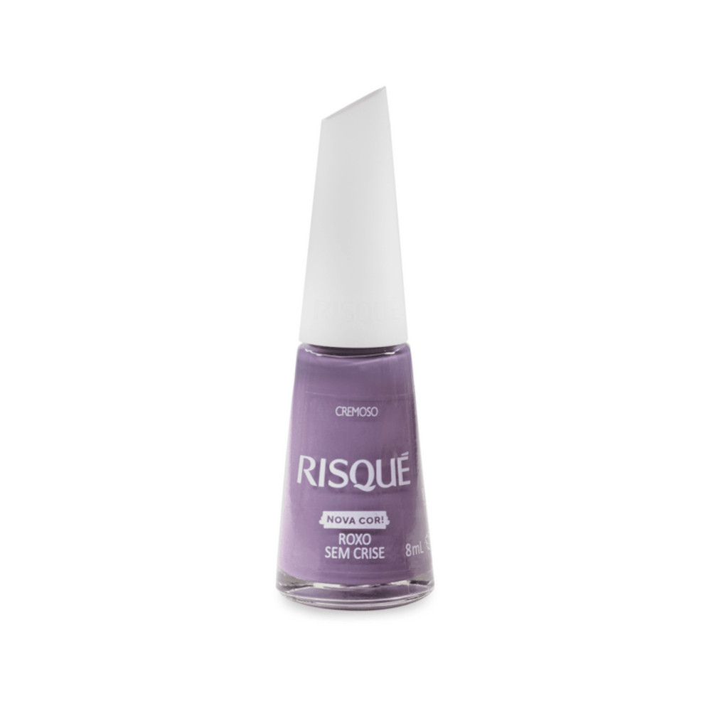 Esmalte Risqué Cremoso Roxo Sem Crise em Oferta na Shopee