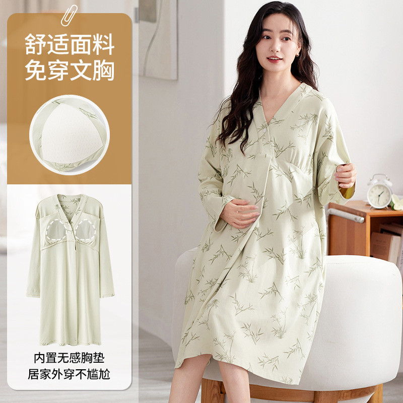 Xiyue atacado saia de confinamento primavera outono novo estilo algodão de manga comprida com almofada de peito fixa mul