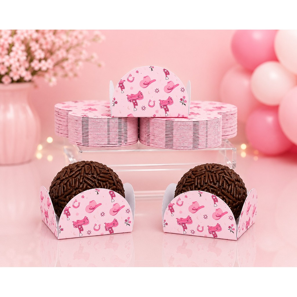 Forminha de Doces Boiadeira Personalizada Lembrancinha de Festa Aniversário