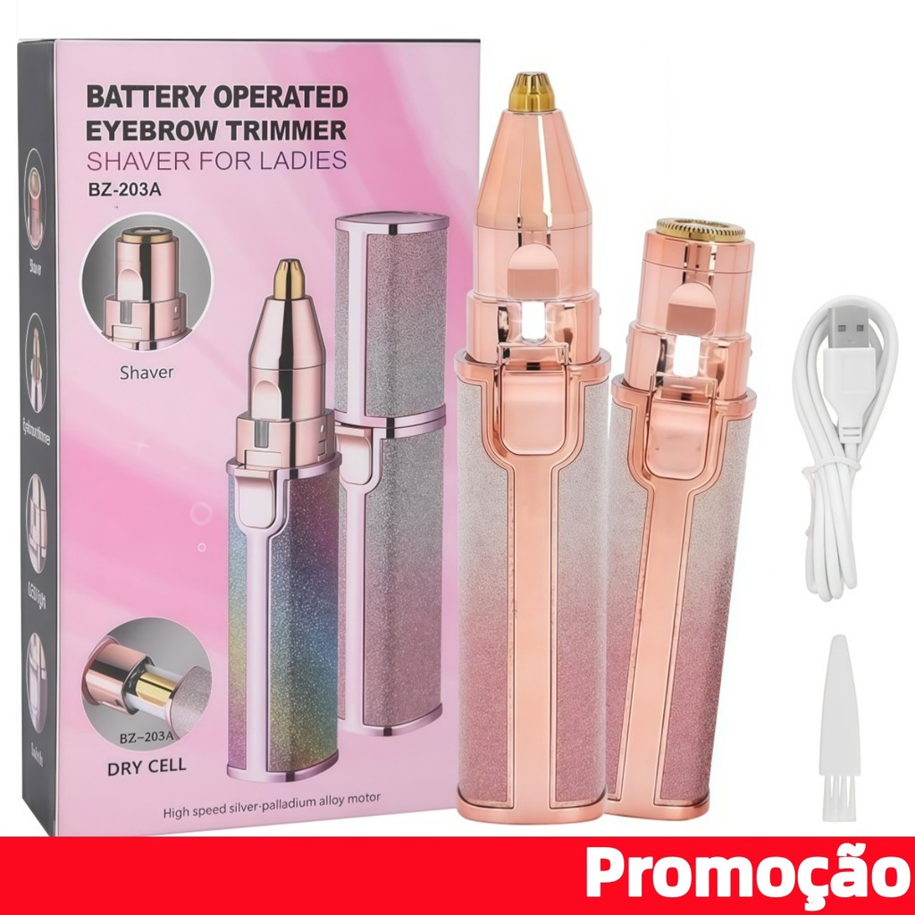 Depilador Elétrico Portátil À Prova d’Água, Ideal para Maquiagem, Viagens e Cuidados com a Pele