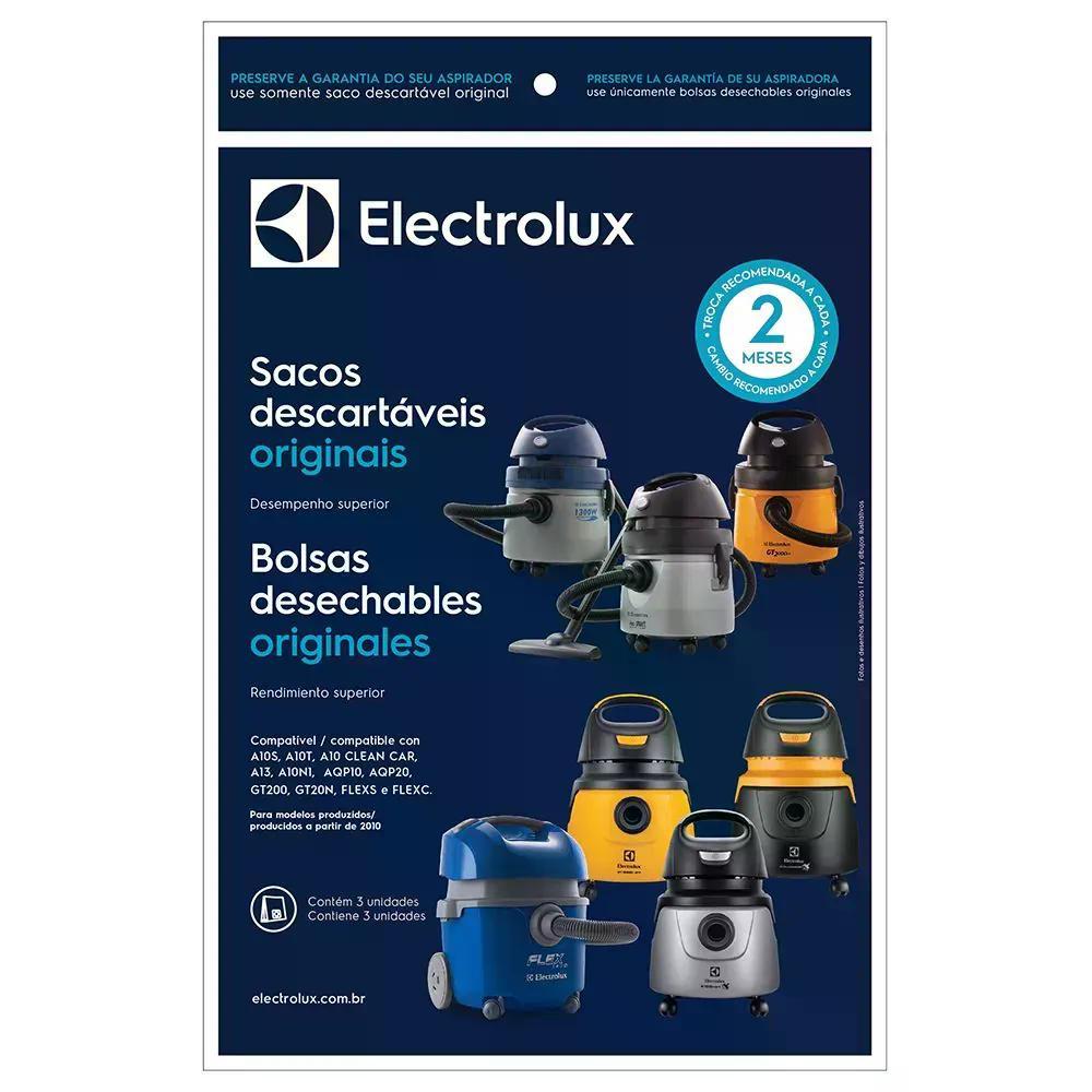 Kit Sacos Aspirador Electrolux CSE10 3P Biodegradáveis