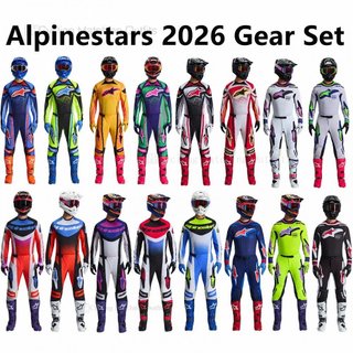 Alpinestars 2026 Supertech AFD/Vista/Vista/Techstar Nomur/Gear Set Combo Conjunto de ciclismo para esportes ao ar livre,