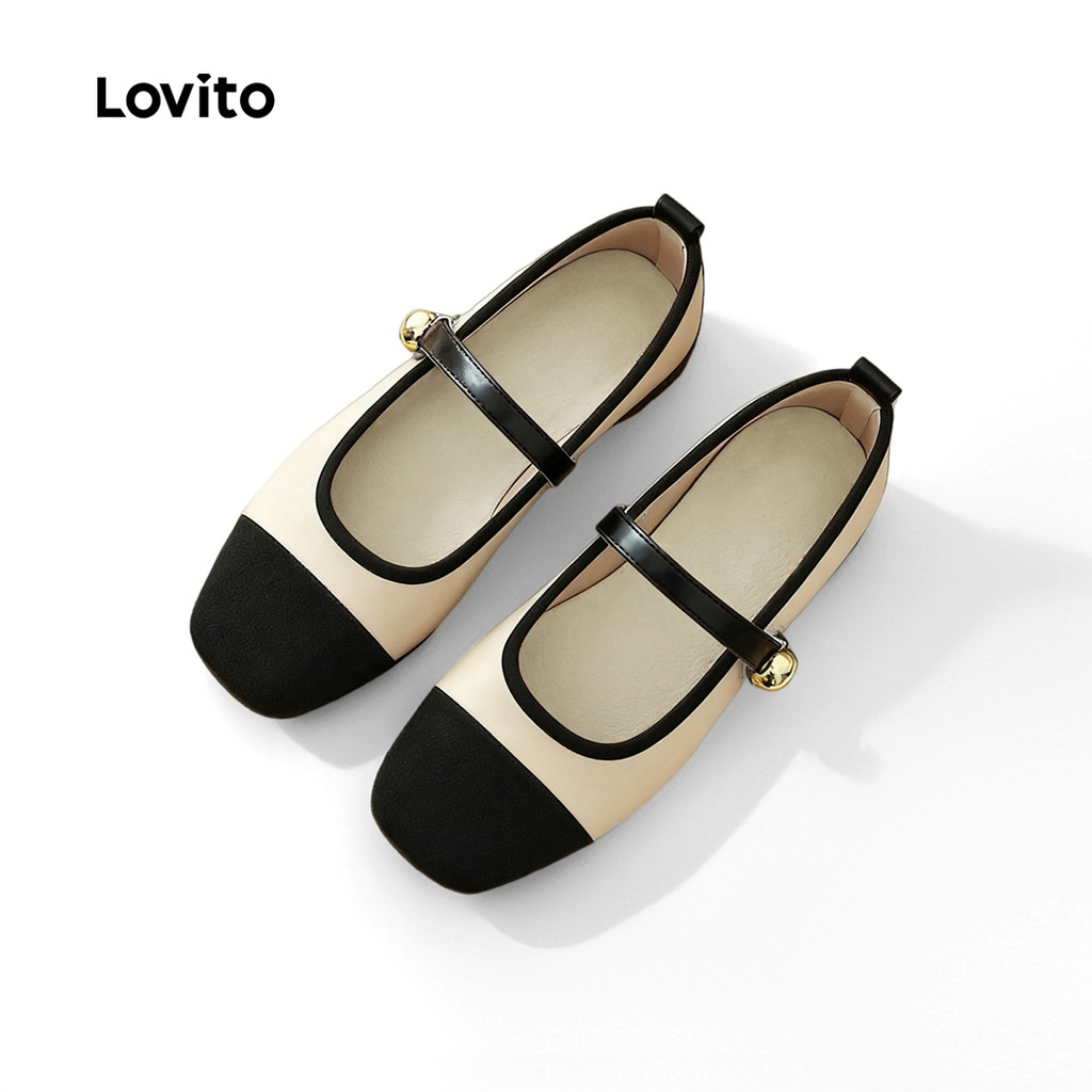 Lovito Sapatos Mary Janes Elegantes Retro para Mulheres LFA91186