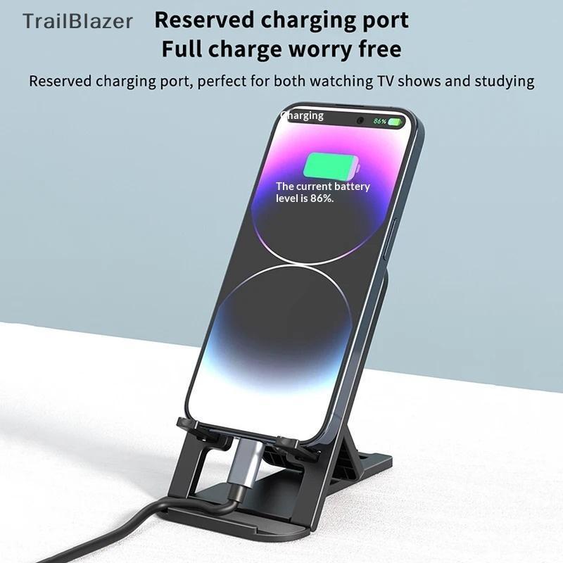 Suporte De Mesa Dobrável Universal Ajustável Para Celular , Ângulo De Altura Smartphones E Tablets De Até 10 Polegadas V