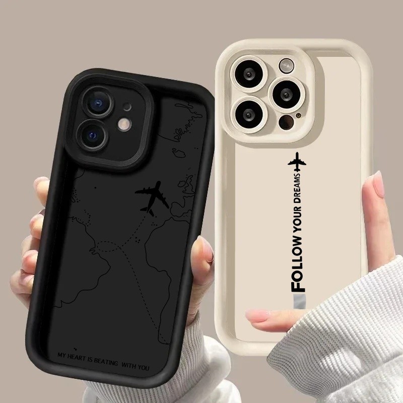 Capa De Telefone De Avião Inspirada Em Viagens Para Samsung Galaxy A56 A17 A15 A16 A36 A26 A55 A54 A35 A36 A53 A34 A23 5