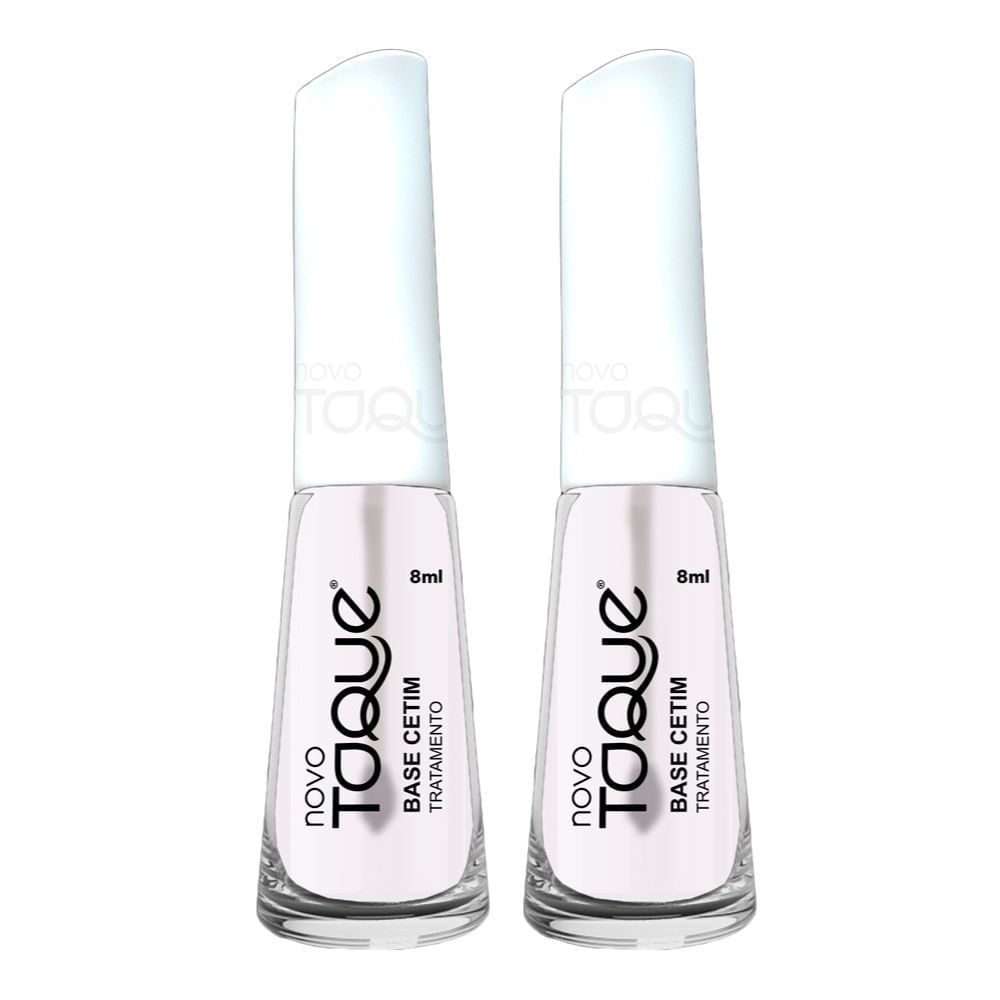 Kit 2 Base Cetim Novo Toque Tratamento 8ml