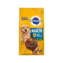 Pedigree Ração Carne e Vegetais Cães Adultos Raças Médias e Grandes 900g