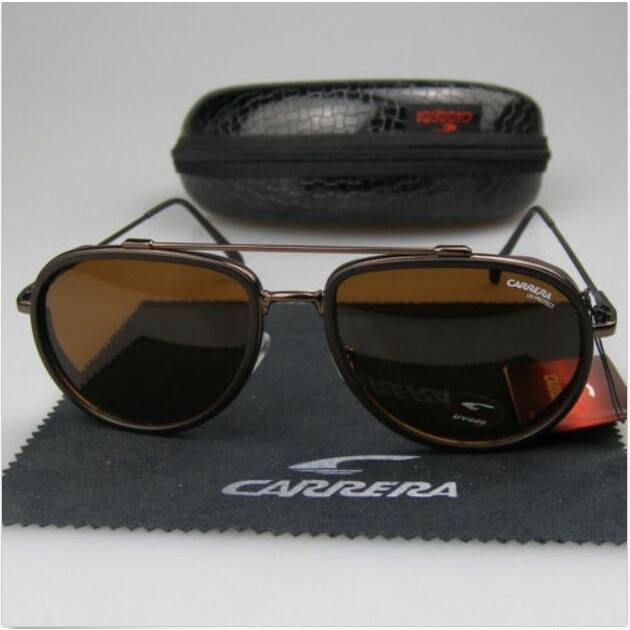 Óculos de sol unissex retrô com armação oval grande, material metálico vintage, proteção UV400 TAF9