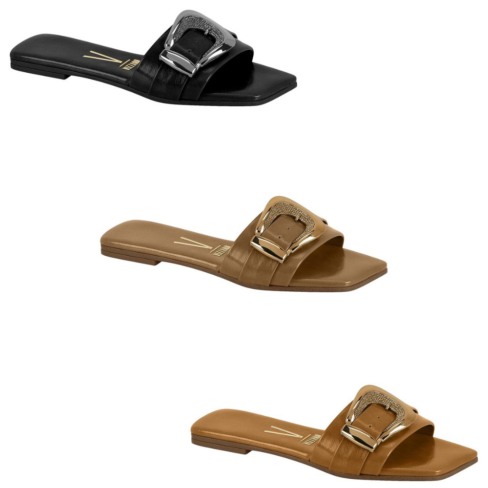 Sandalia Feminina Casual Rasteira Vizzano Confortavel