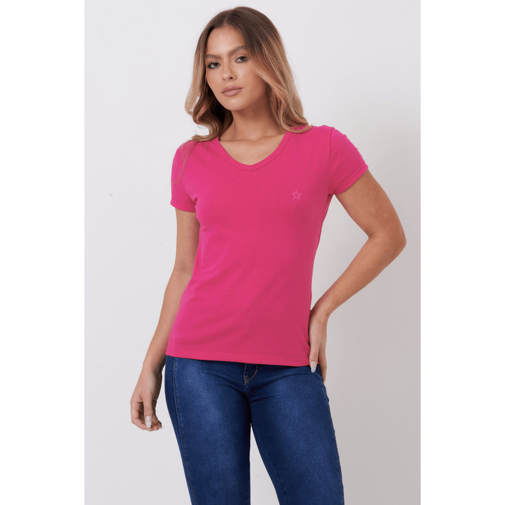Kit 3 Camisetas Básicas Femininas Planet Girls Sortido