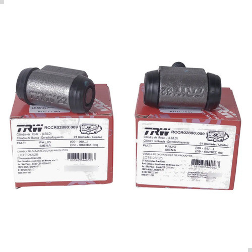 Par De Cilindro De Roda Traseiro Ford Fiesta 1.0 1.6 8v 2005