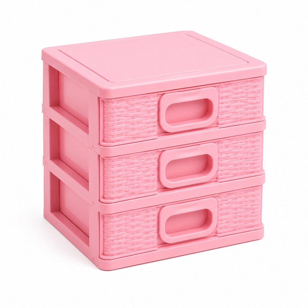 Gaveteiro Organizador de Mesa 3 Gavetas Compacto Porta Treco Multiuso