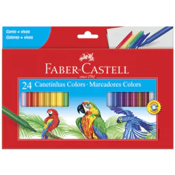 Caneta hidrográfica Colors 24 cores 150124CZF\550924 Faber-Castell