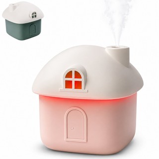 Mini Umidificador Casinha De Ar Infantil Quarto Climatizador Led