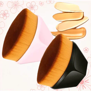 Pincel Hexagonal Profissional Para Base e BB Cream / Alta Cobertura/ Aplicação Uniforme/ Sem Marcas 
