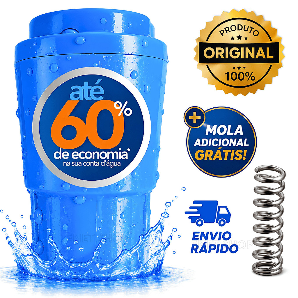 Bloqueador de Ar para Hidrômetro 3/4 25mm Original Reduz Conta de Água Até 60%
