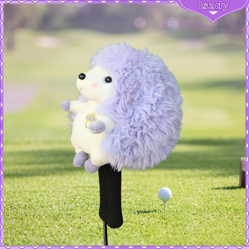 [Lszdy] Hedgehog Headcover Shaggy Animal Proteção Suave Para Golfistas