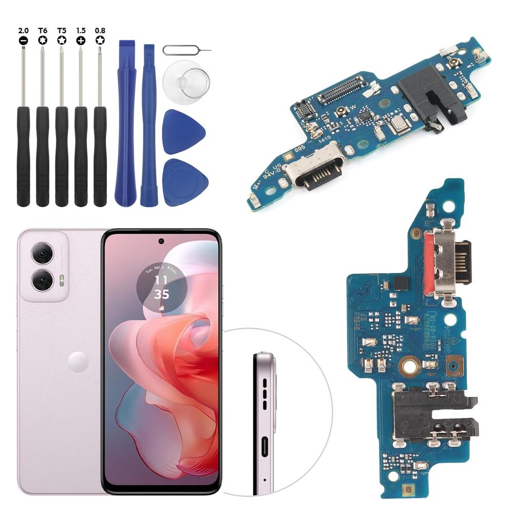 Substituição para Conector de Dock de Carregamento do Motorola Moto G 5G 2024 pa