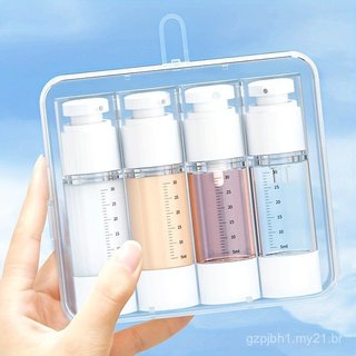 Conjunto de 5 Frascos de Recarregáveis de 30ml, Compatíveis com Água e Creme, Acompanha Estojo de Plástico. Incl