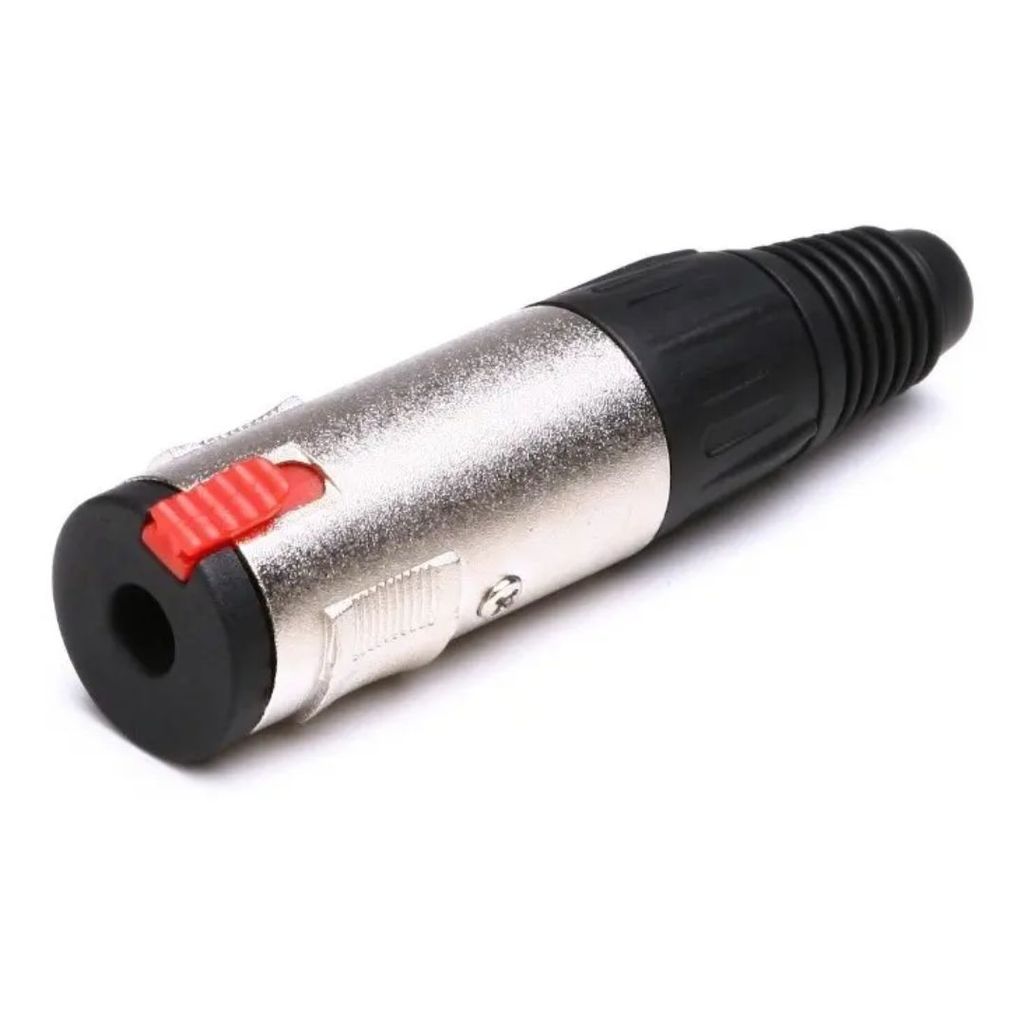 Plug Adaptador P10 Fêmea Stereo Santo Angelo P10sf