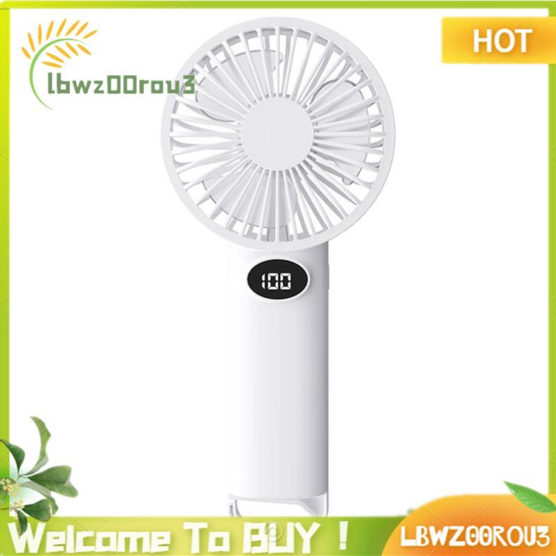 Ventilador Pequeno Portátil Com Display LCD Energia Eólica De 6 Velocidades Multiuso/Vertical