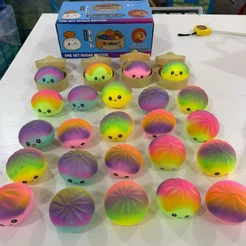 Brinquedo Squishy Luminoso Dumpling Caixa Surpresa Antiestresse