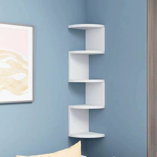 Prateleira de parede perfurada canto triângulo parede pendurado prateleira fixado na parede Multi-camada estante sala es