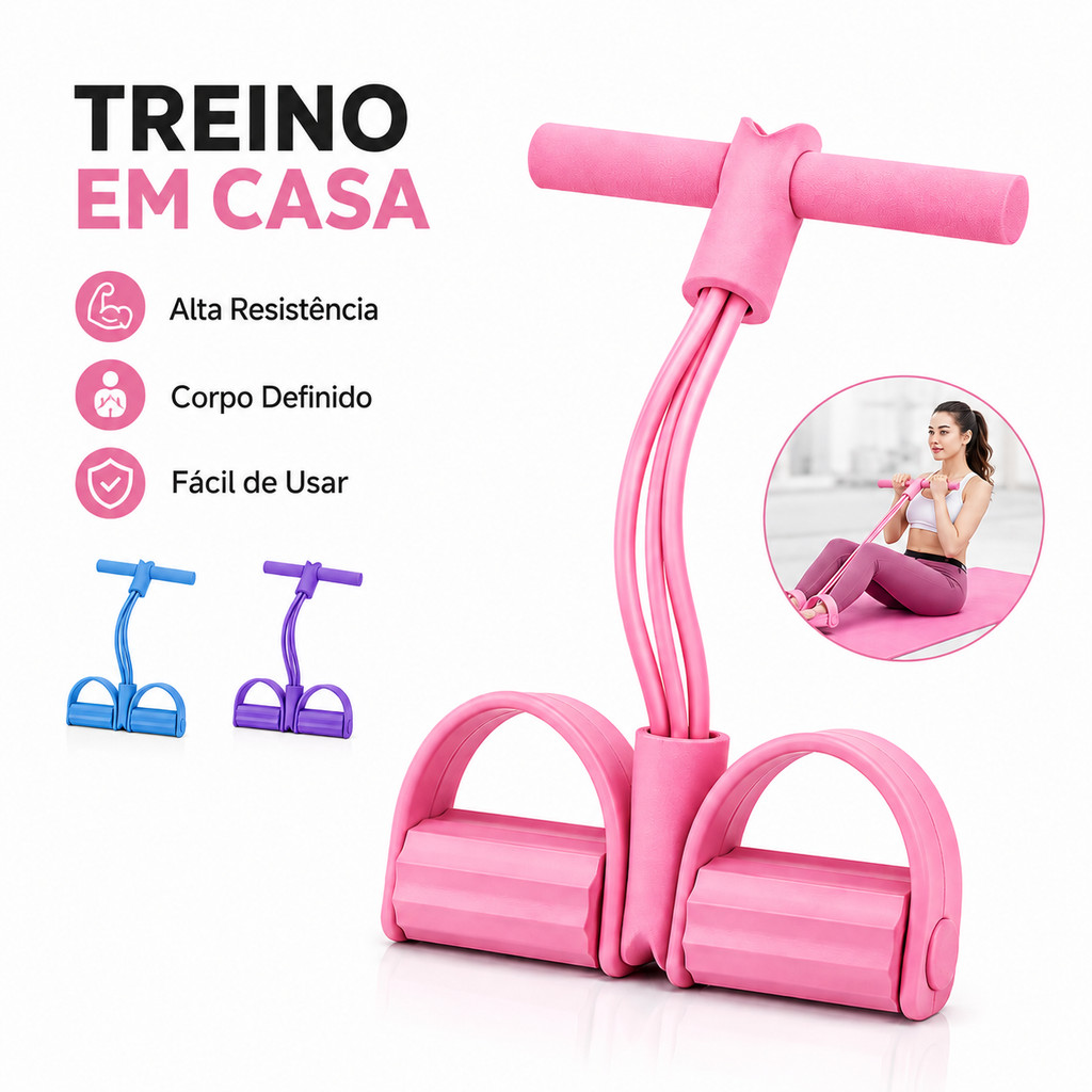 Elástico Extensor de Exercícios Pull Reducer Multi Função Academia Em Casa Uso Profissional