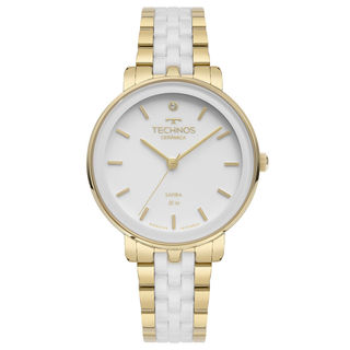 Relógio Technos Feminino Cerâmica Dourado - 2035MZL/1B