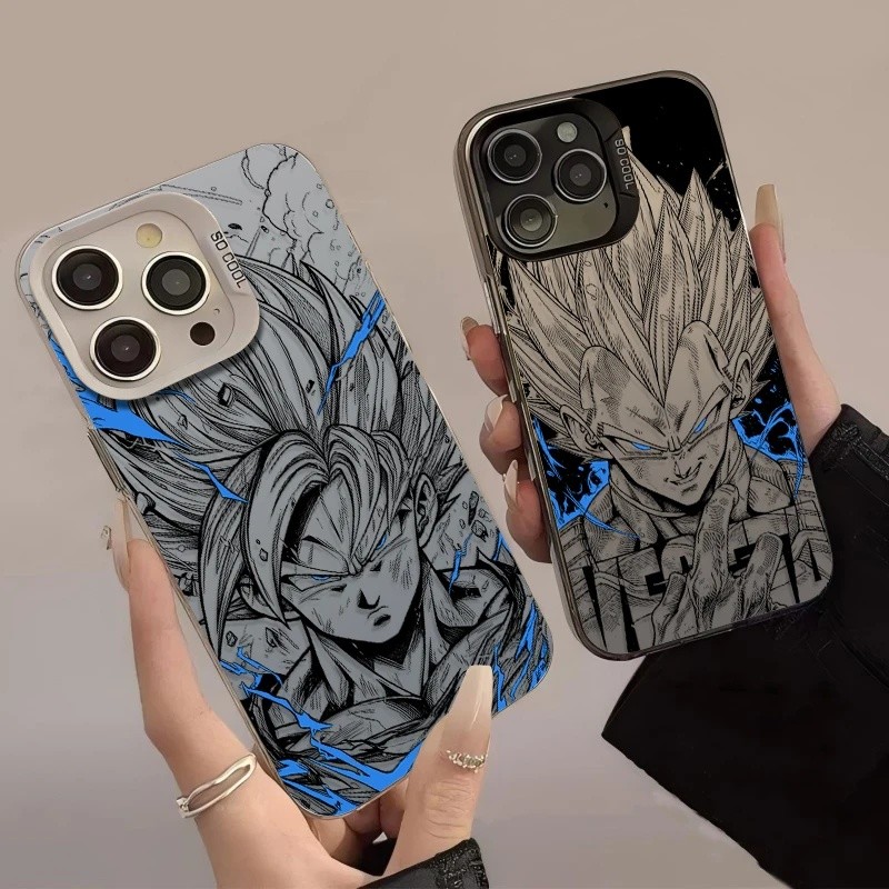 Capa Anime D-Dragon Ball Goku Vegeta para Samsung Galaxy S25 Edge S24 S23 S22 S21 S20 Ultra Plus FE A56 A36 A26 à prova 