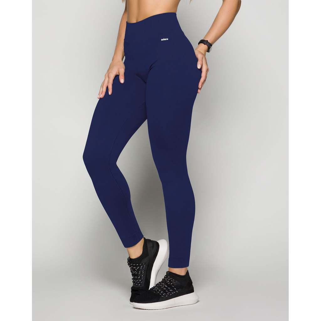 Calça Legging Fitness Sem Costura Sport Academia Alta Sustentação Confortável Grosso Selene Original