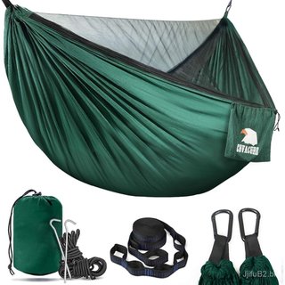 Rede de Camping - Rede Dupla Leve, Suporta até 350kg, Redes Portáteis para Atividades ao Ar Livre, Camping, Mochilismo, 