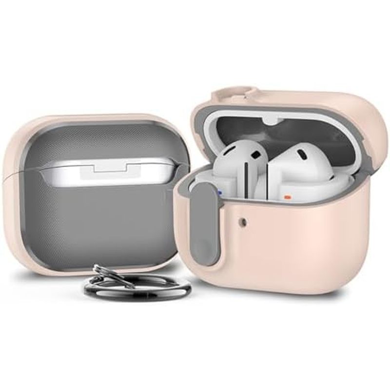 Capa Rígida Miimall Para Samsung Galaxy Buds 3/Buds3 Pro FE Com Trava Segura , P