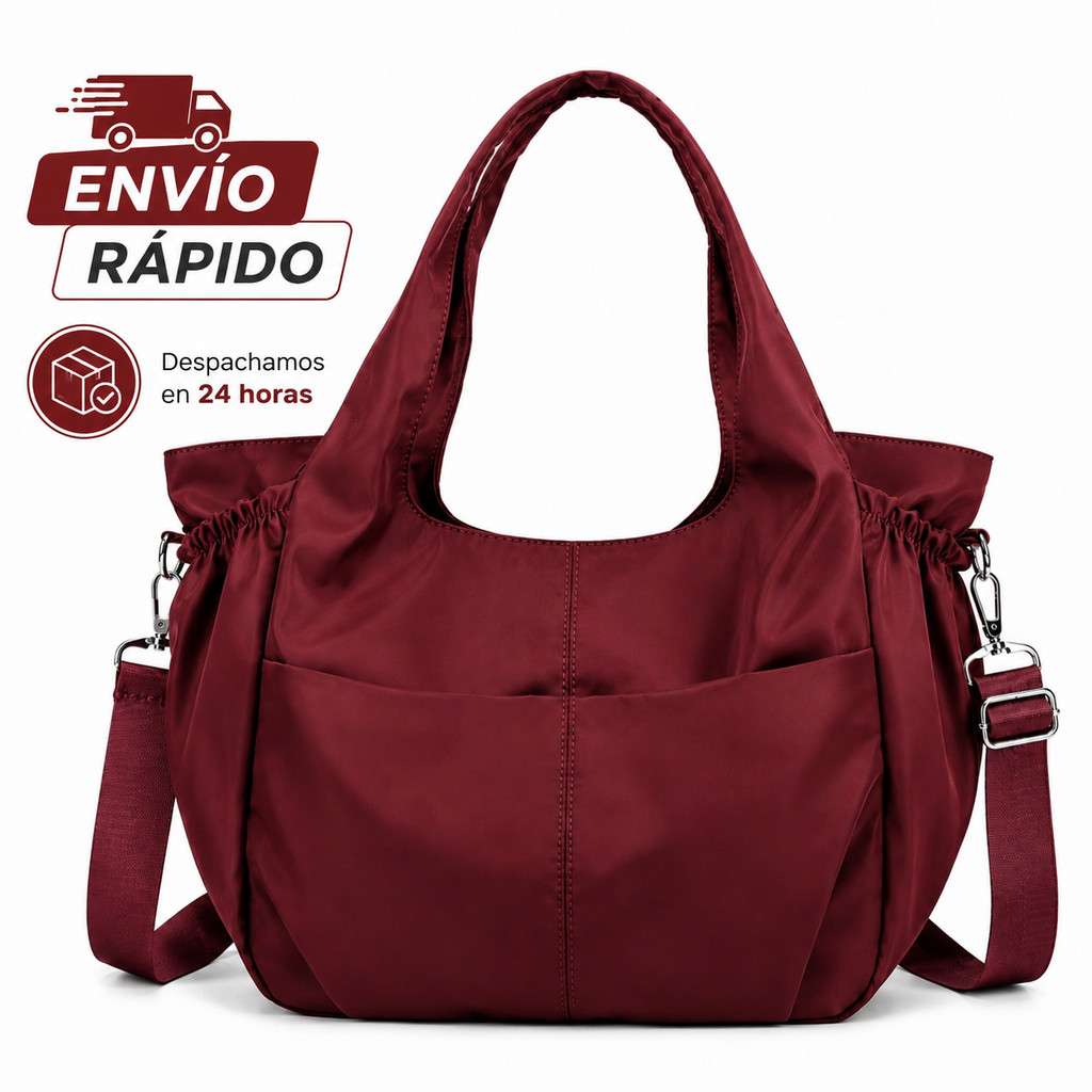 bolsa feminina de tamanho medio em Nylon Impermeável bolsa de ombro transversal para  academia  viagens