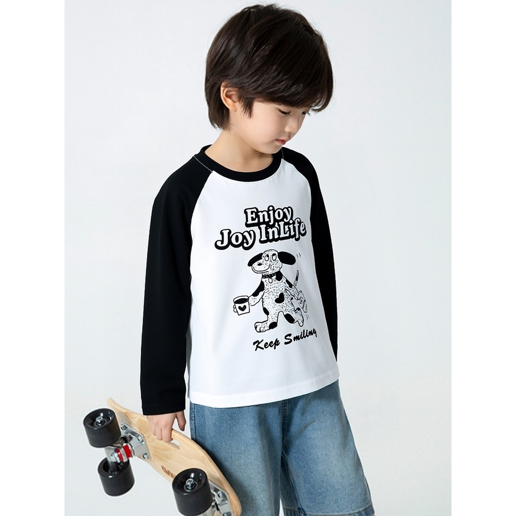 Médio grande crianças marca comércio exterior roupas infantis primavera crianças de manga comprida camiseta meninos meni