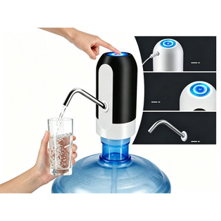 Bomba Elétrica Recarregável USB para Galão de Água 5L 10L 20L Dispensador Automático Portátil